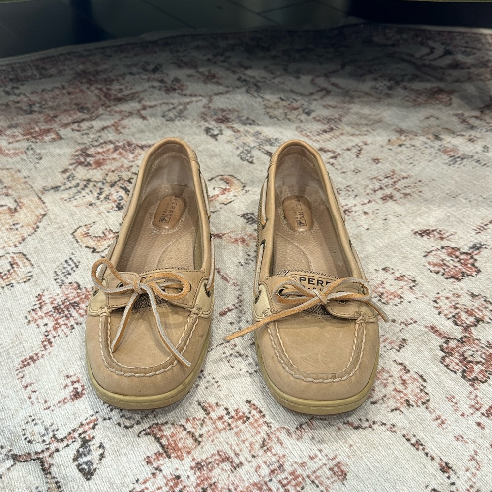 Vintage Tan Sperry Leather Loafers